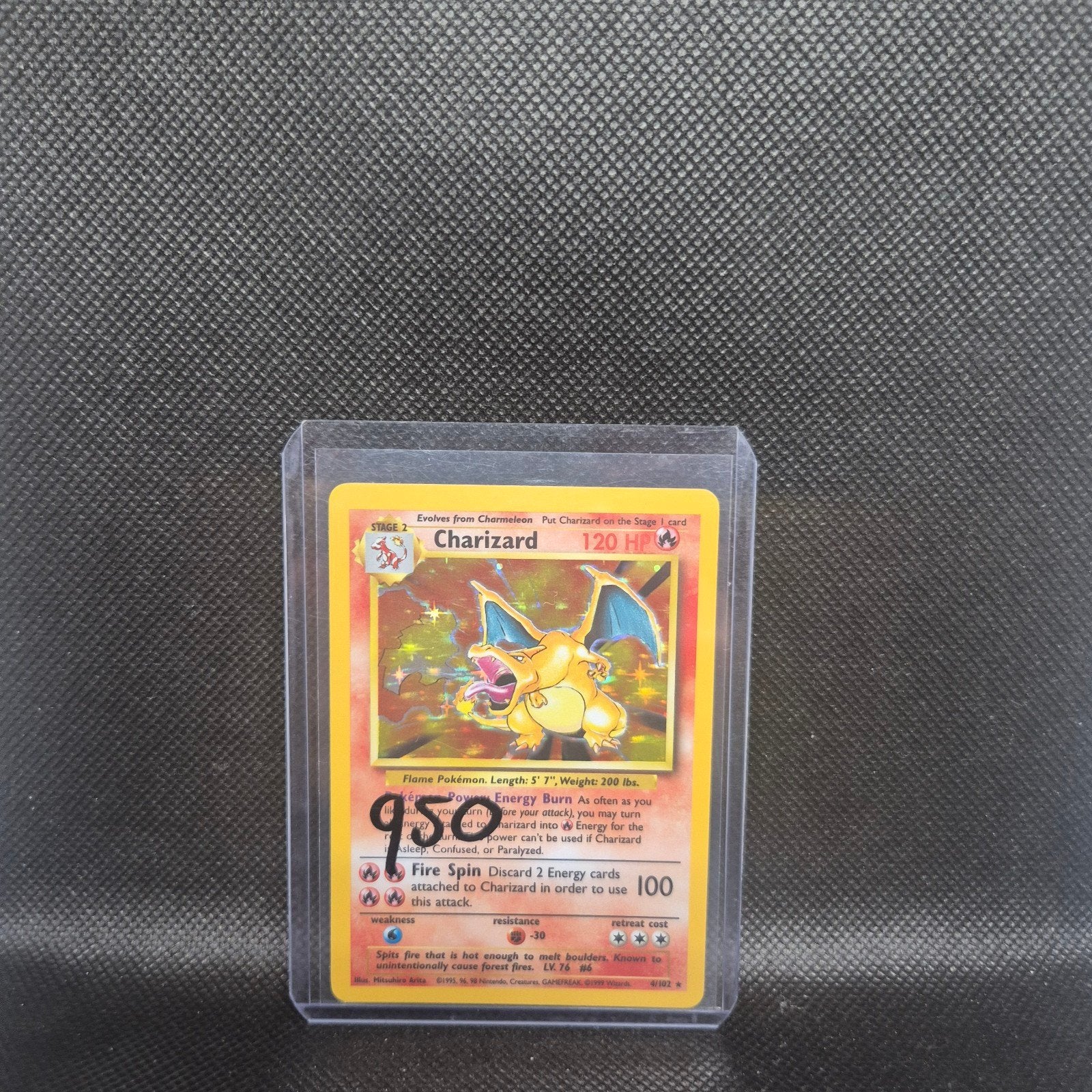 Charizard Base Set, Hobby en Vrije tijd, Ophalen of Verzenden