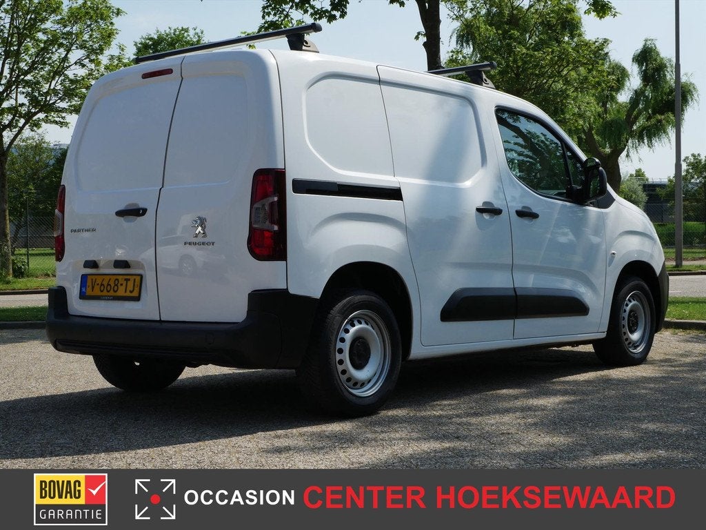 PEUGEOT Partner 1.6 BlueHDi 75pk 650kg Premium | Airco | Car, Keurmerk '100% Onderhouden', 12 maanden, Stof, Gebruikt
