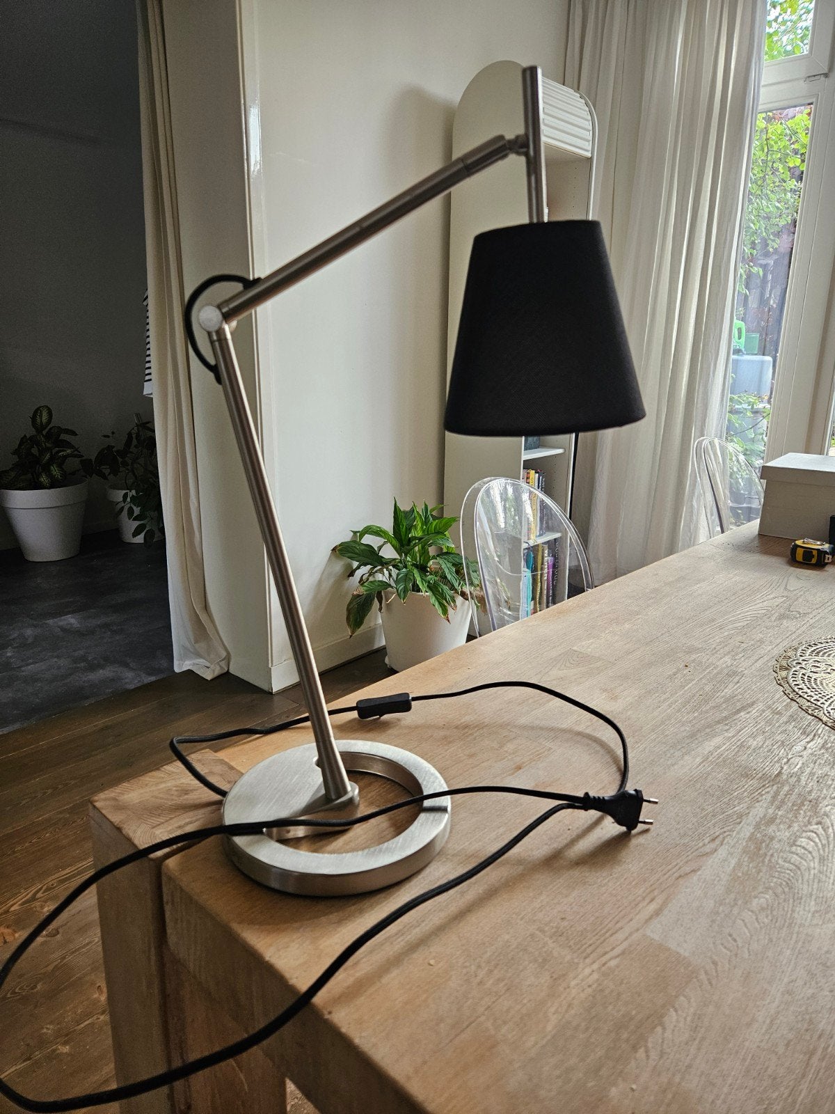 IKEA NYFORS tafellampen, Huis en Inrichting, Lampen | Tafellampen, Ophalen, Bureaulamp, E14 (klein), Zwart