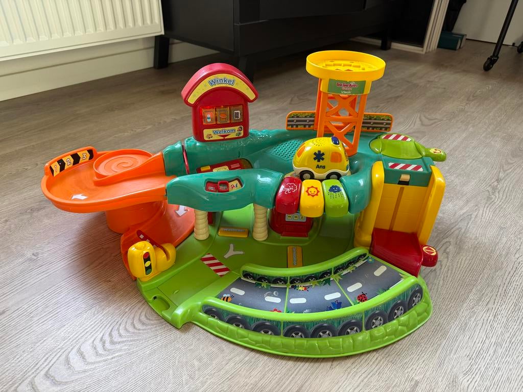 VTech Toet Toet Auto's Garage met Ambulance, Ophalen of Verzenden, Gebruikt