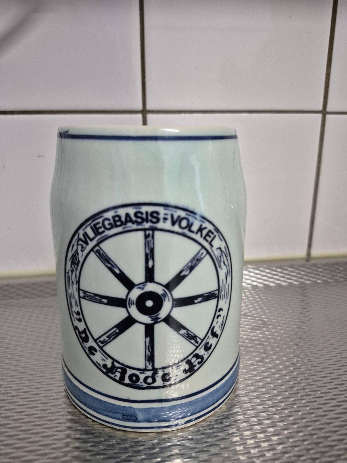 Delftsblauwe Bierpul - Handgeschilderd 1979, Ophalen of Verzenden, Zo goed als nieuw, Pul(len), Overige merken