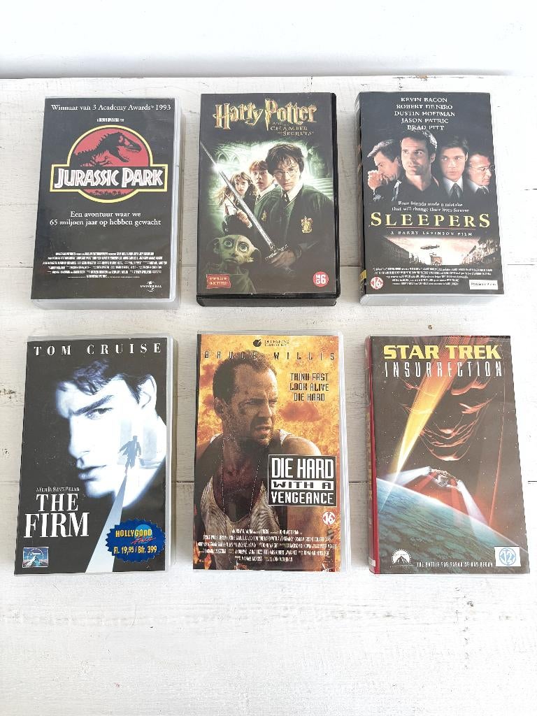 Set VHS films - klassiekers - 6 stuks, Alle leeftijden, Ophalen of Verzenden, Gebruikt, Actie en Avontuur