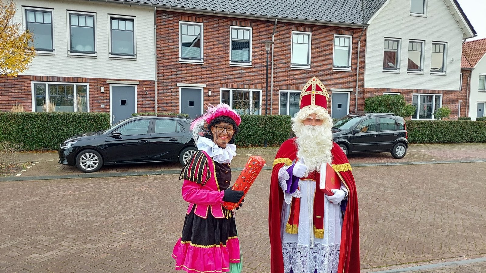Sint en piet op bezoek, Ophalen