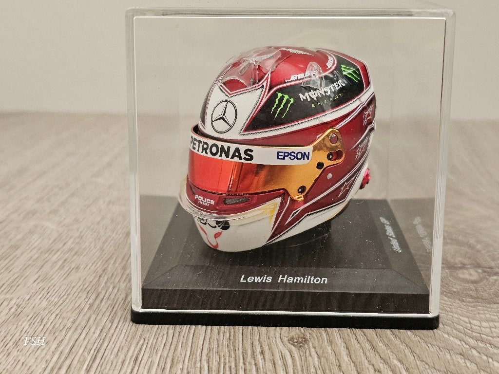 SALE: Helm 1:5, L. Hamilton, 2019, SPARK. <WERELDKAMPIOEN>, Ophalen of Verzenden, Zo goed als nieuw, Formule 1