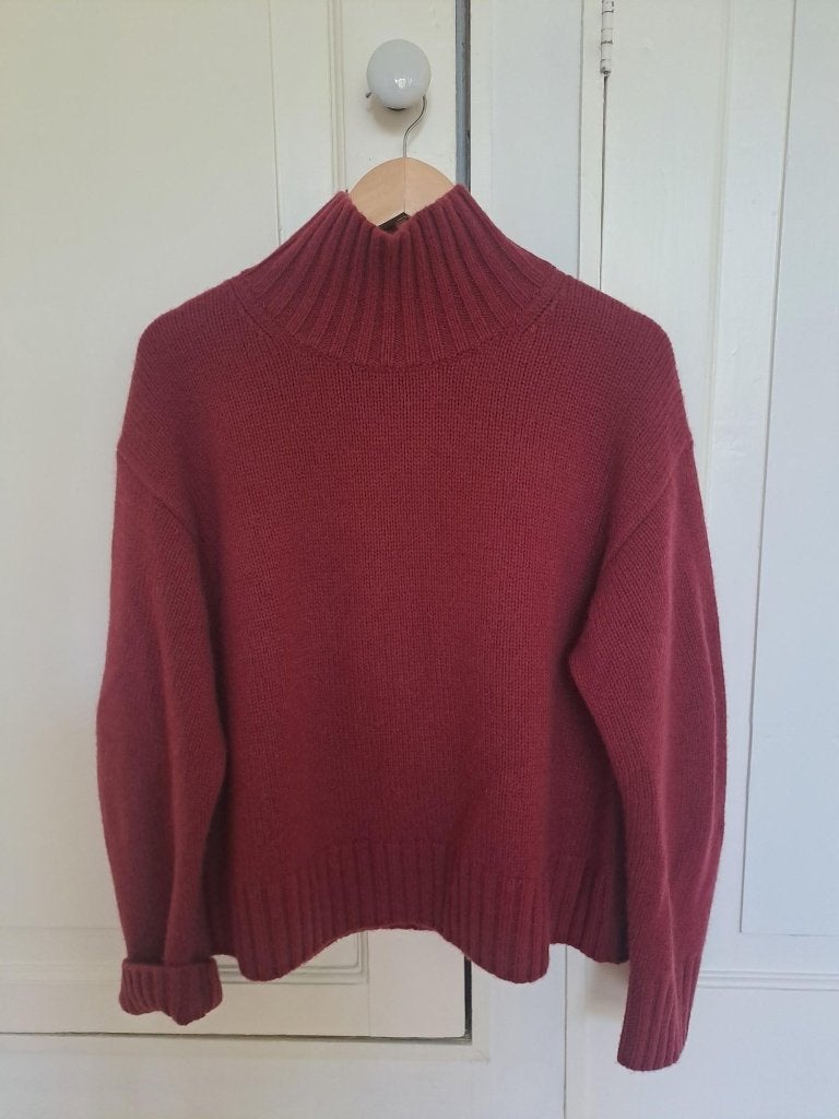 COS rode cashmere funnel neck jumper NIEUW, Kleding | Dames, COS, Nieuw, Ophalen of Verzenden, Maat 36 (S)