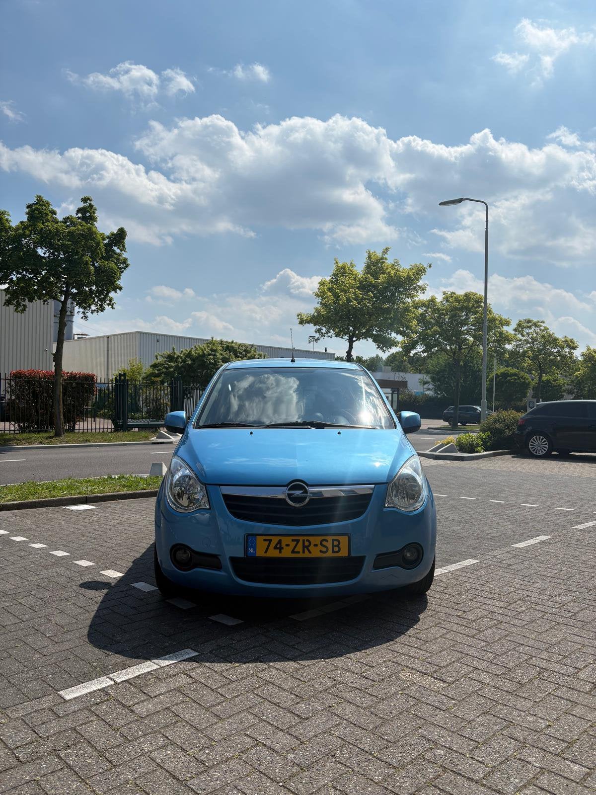 Opel Agila 1.2 2008 Blauw, Auto's, Opel, Voorwielaandrijving, 40 €/maand, 4 cilinders, 965 kg