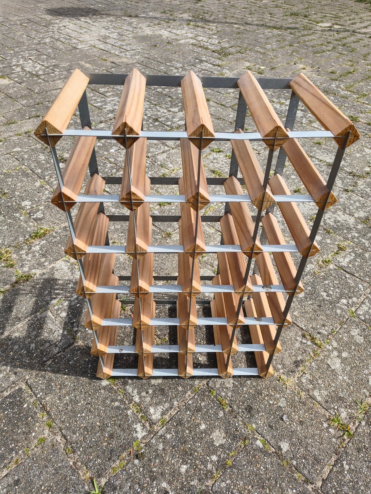 Ikea wijnrek, Ophalen, Gebruikt, Hout, 15 tot 25 flessen