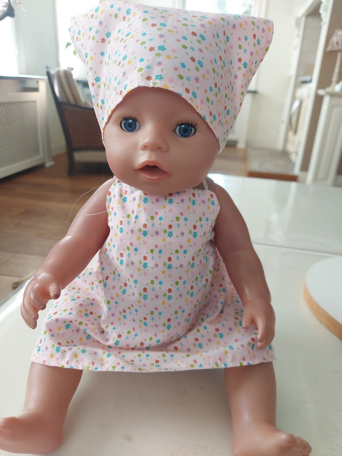 zomer set kleine bloempjes baby born pop 43cm, Ophalen of Verzenden, Nieuw, Babypop