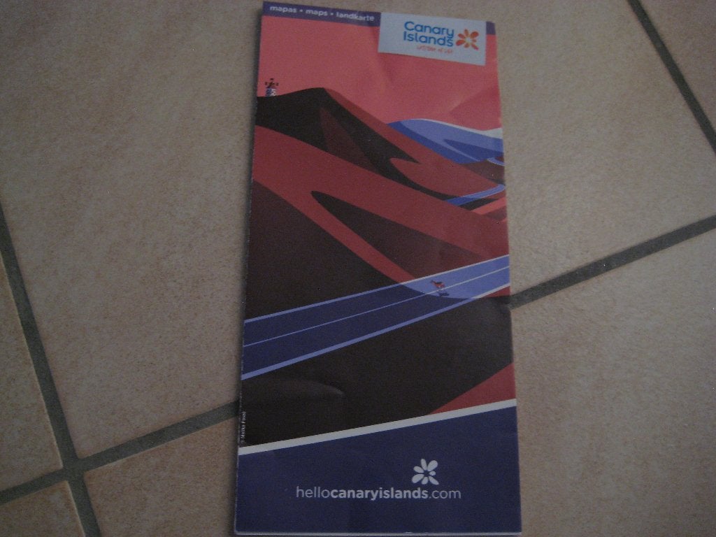 landkaart van de Canarische Eilanden, Boeken, Atlassen en Landkaarten, Verzenden, Spanje, 2000 tot heden, Nieuw
