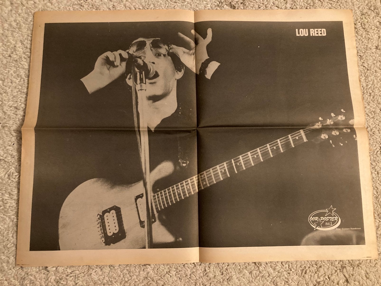 LOU REED A2 poster, Ophalen of Verzenden, Zo goed als nieuw, A1 t/m A3, Film en Tv