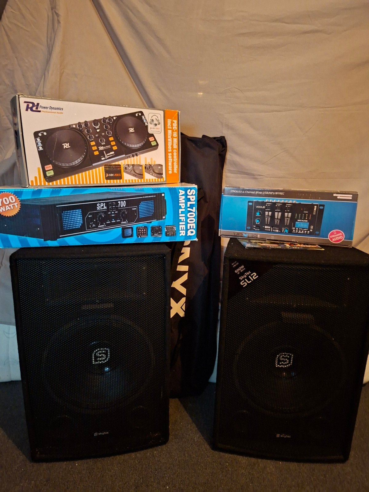 Complete DJ Set: Power Dynamics, Vexus, SkyTec, SPL Audio, Ophalen, Zo goed als nieuw, Dj-set, Overige merken