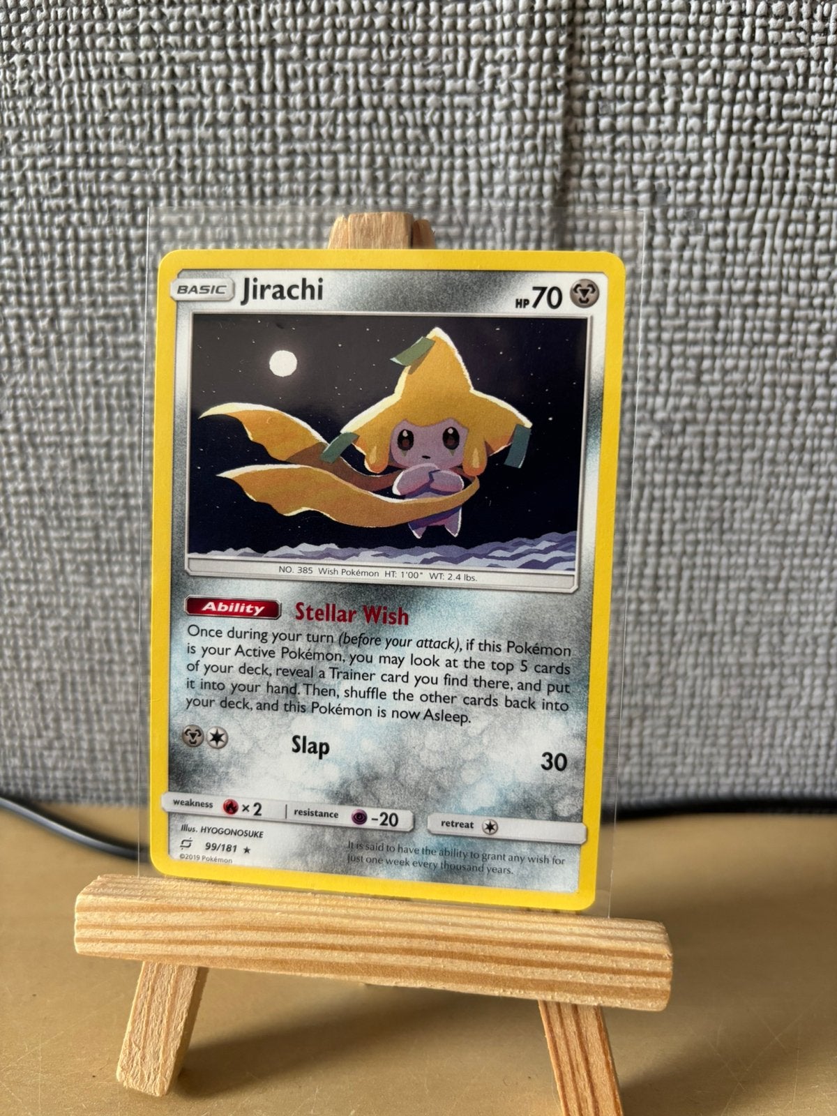 Jirachi pokemon kaart, Ophalen of Verzenden, Zo goed als nieuw
