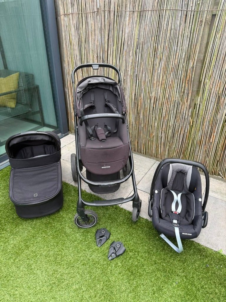 Te koop Maxi-Cosi plaze plus 3 in 1 kinderwagen, Ophalen, Gebruikt, Combiwagen, Verstelbare duwstang
