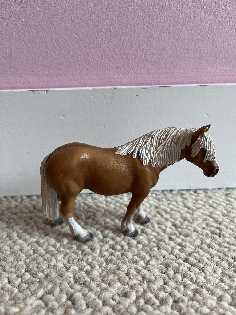 Schleich oude Haflinger Hengst, Ophalen of Verzenden, Gebruikt