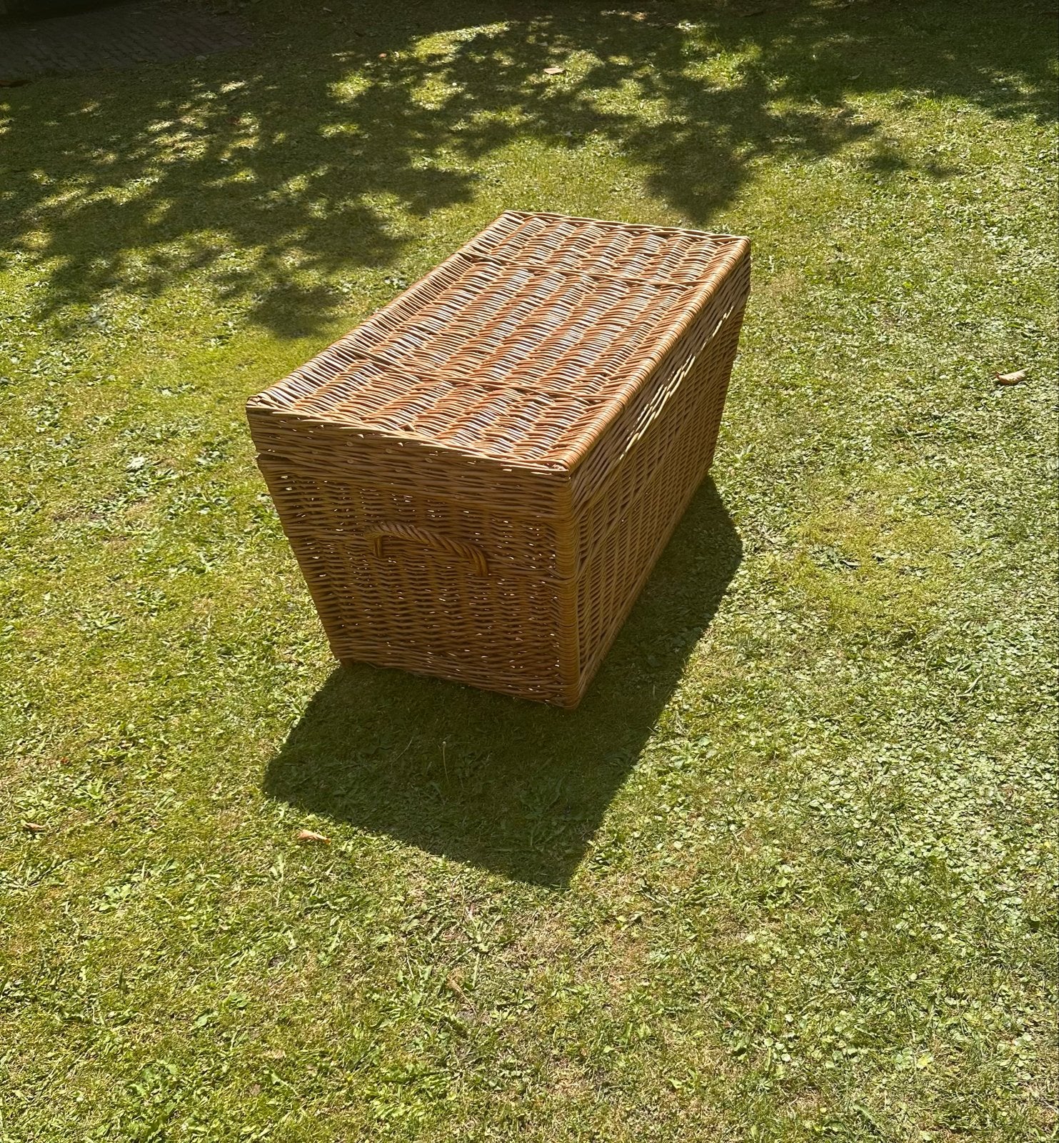 Twee mooie rieten opberg/speelgoed manden, Ophalen, Overige materialen, Minder dan 50 cm, 50 tot 100 cm