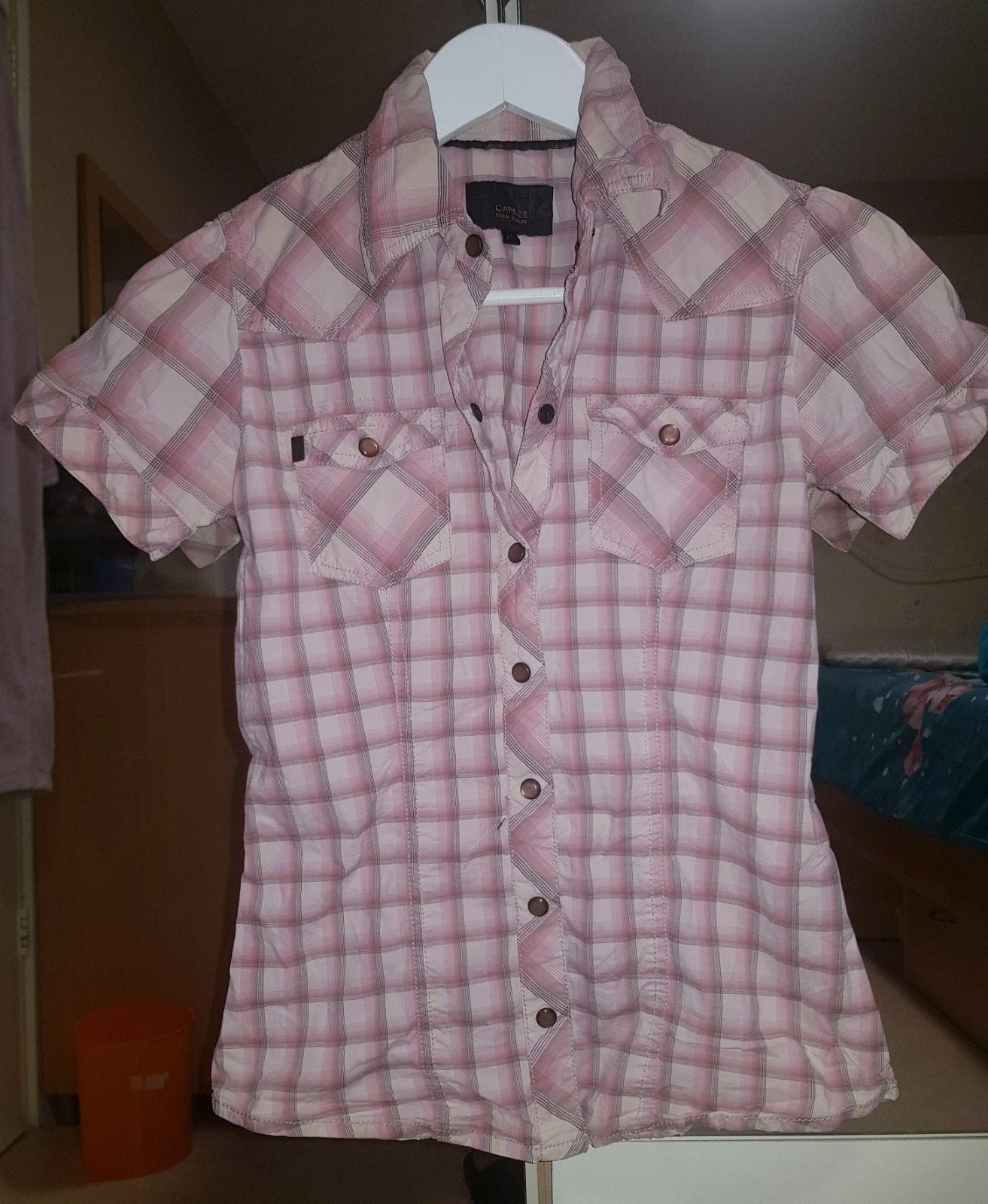 Blouse merk capsize geruit wit, Nieuw, Ophalen of Verzenden, Maat 34 (XS) of kleiner, Wit