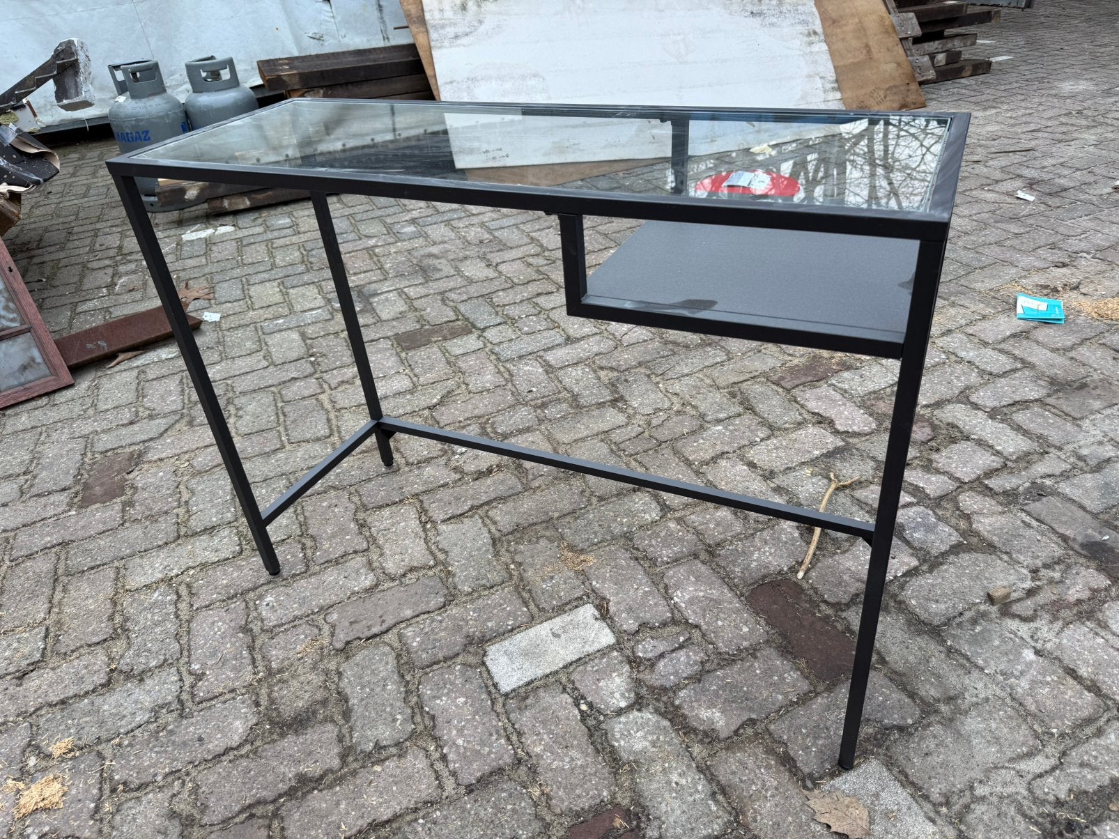 Sidetable wandtafel bureau Ikea VITTSJÖ, Ophalen, 100 tot 150 cm, Ikea, Zo goed als nieuw
