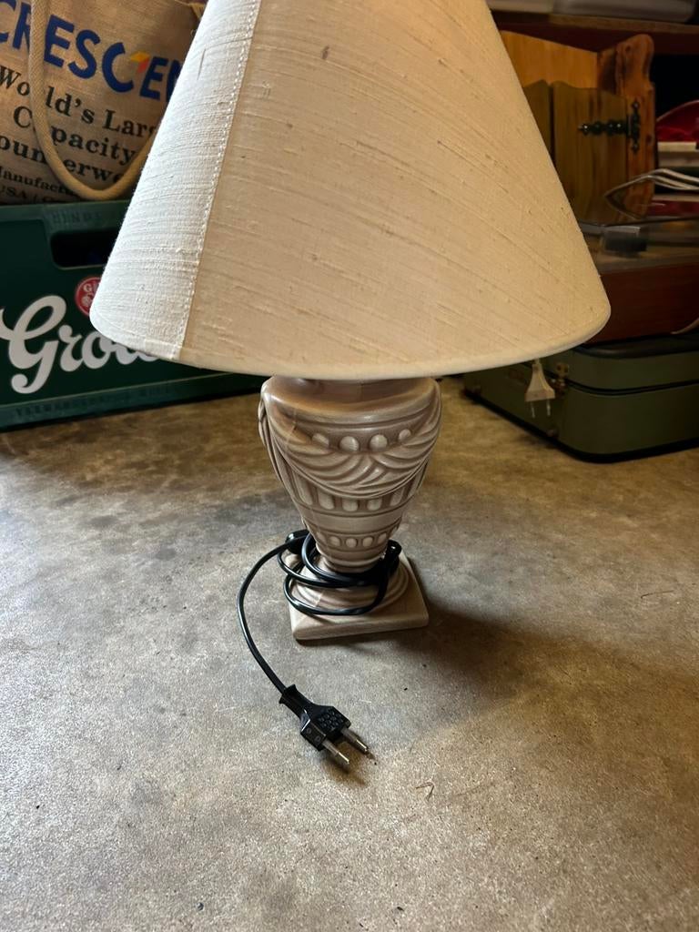 Mooie schemerlamp, Huis en Inrichting, Lampen | Tafellampen, Ophalen, Gebruikt, Minder dan 50 cm