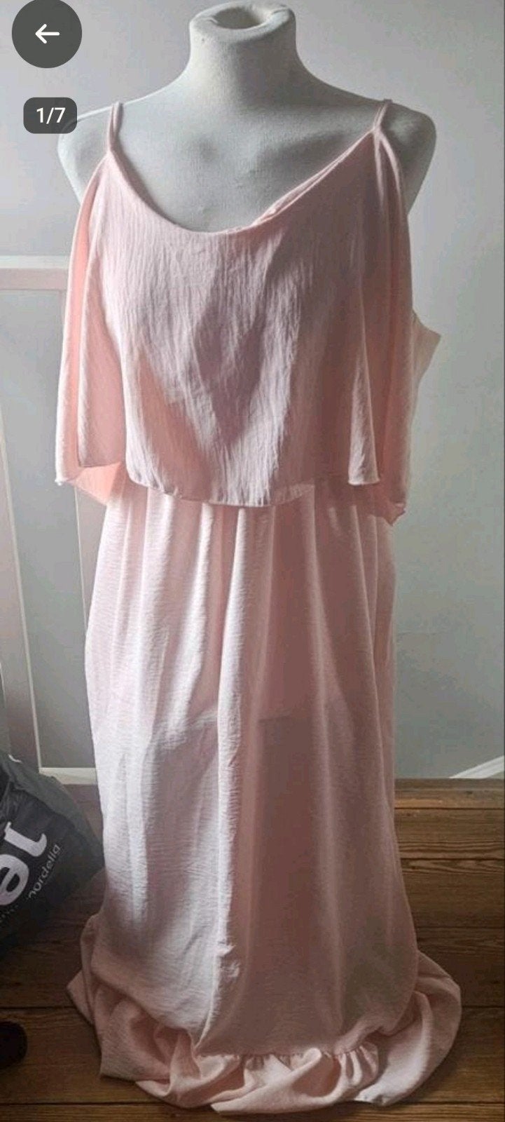 Nieuw roze lang jurk, Maat 42/44 (L), Nieuw, Ophalen of Verzenden, Roze