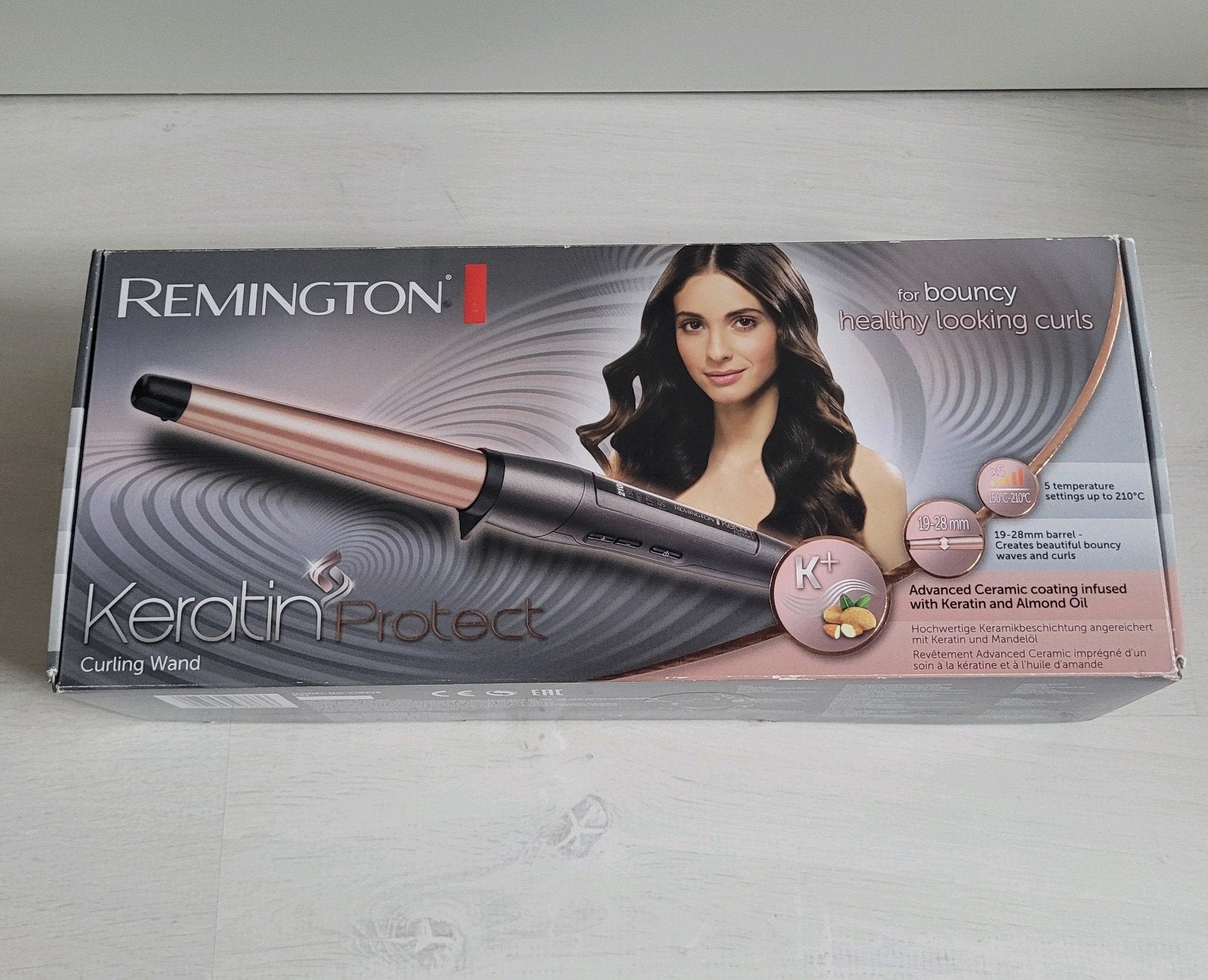 Remington Keratin Protect Krultang, Ophalen of Verzenden, Zo goed als nieuw, Krultang of Stijltang