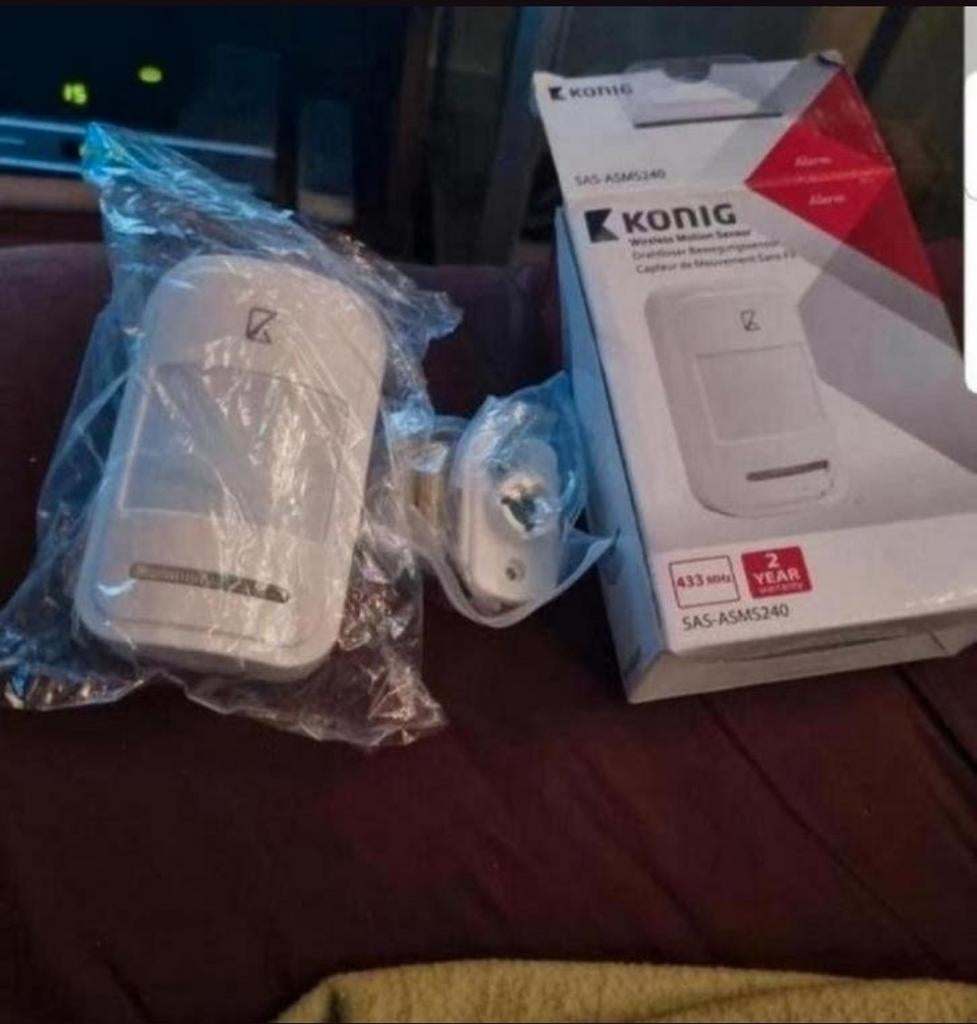 Konic wireless motion sensor bieden, Ophalen of Verzenden, Nieuw, Detector, Sensor of Melder, Beweging