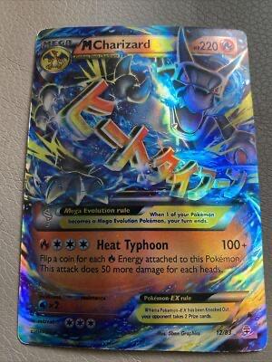 Pokémon Mega M Charizard EX 12/83 Holo Foil Kaart, Ophalen of Verzenden, Zo goed als nieuw, Losse kaart, Foil
