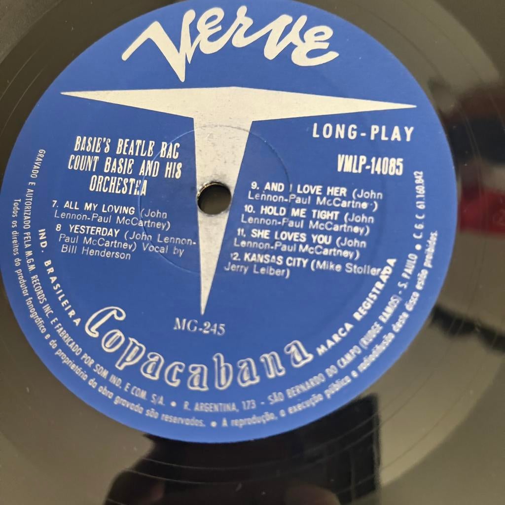 Count Basie's Beatle Bag - Verve Copacabana LP, Ophalen, Gebruikt, Originele persing, 12 inch