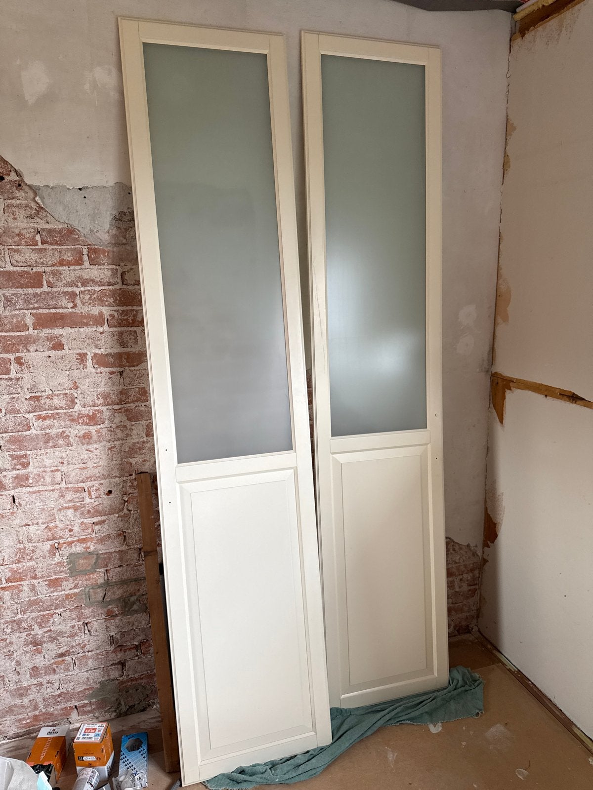 Tyssedal Pax kastdeuren 50x229 cm met melkglas, Ophalen, Gebruikt, 200 cm of meer, Klassiek