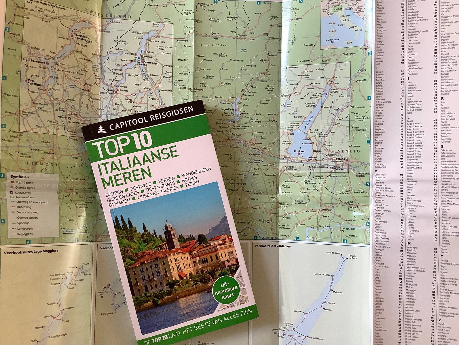 Capitool - Italiaanse meren reisgids + kaart Como Gara Ideo, Capitool, Europa, Ophalen of Verzenden, Zo goed als nieuw
