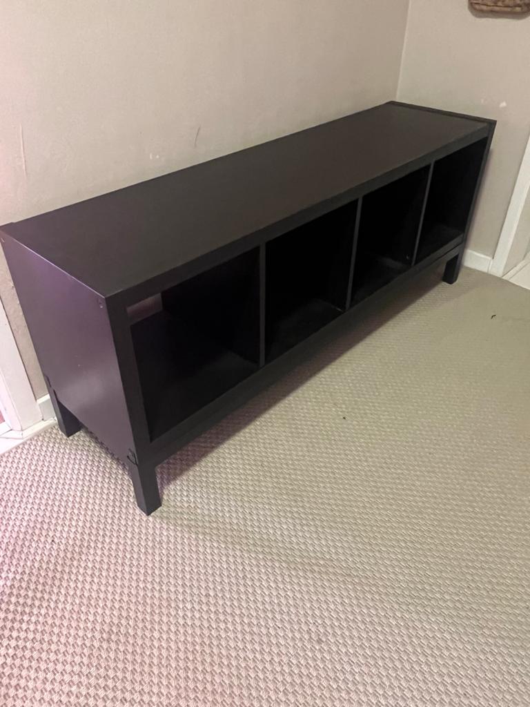 IKEA Kallax kast met metalen onderstel - Zwart, Ophalen, Gebruikt