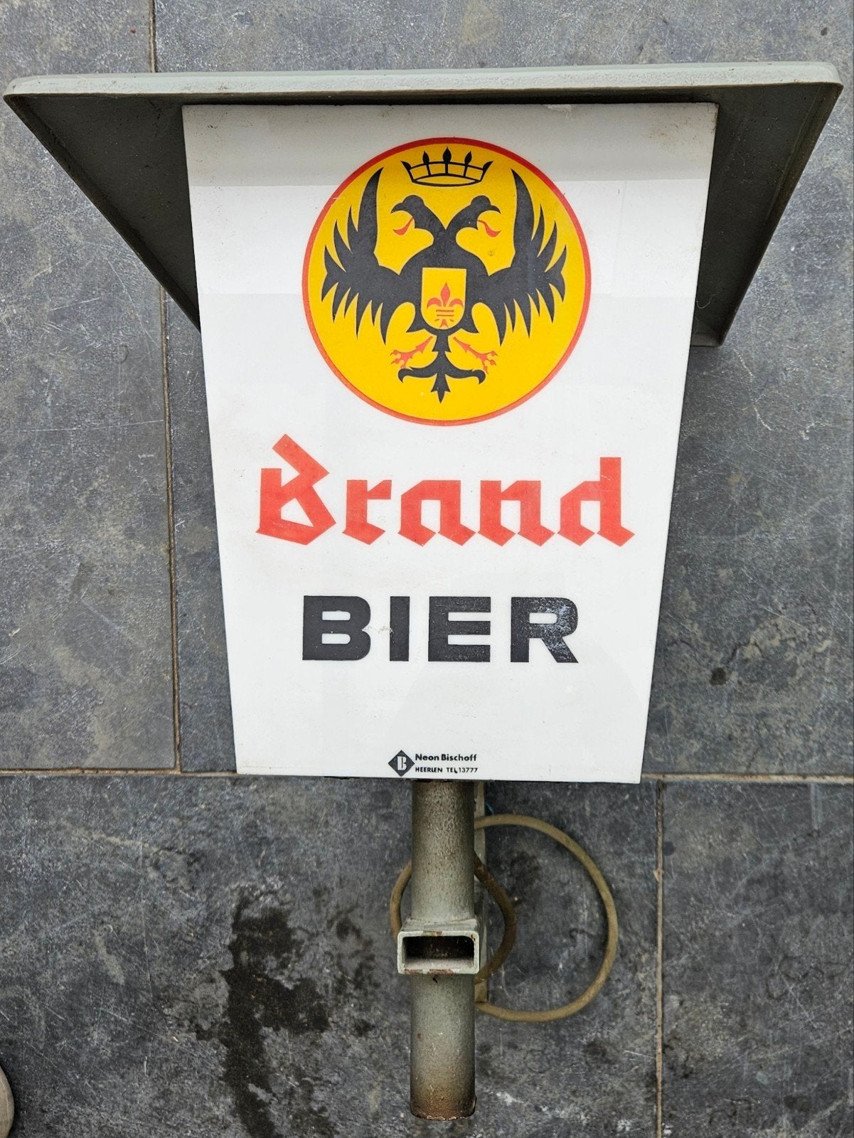 zéér oude unieke brand bier lamp, Ophalen of Verzenden, Zo goed als nieuw, Brand