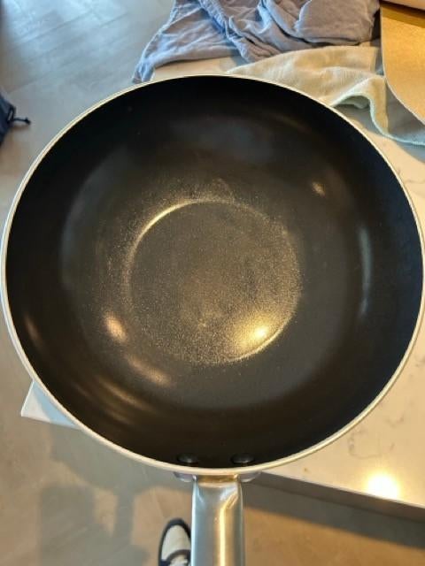 Greenpan wok zgan 28 cm pfas vrij, Huis en Inrichting, Keuken | Potten en Pannen, Ophalen, Inductieplaat, Aluminium, Zo goed als nieuw