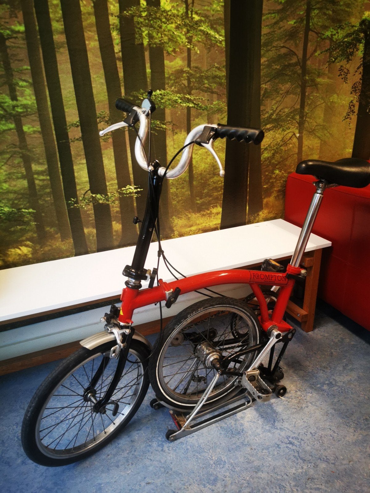 Brompton vouwfiets - Compact en handig, Fietsen en Brommers, Fietsen | Vouwfietsen, Ophalen, Gebruikt, Brompton, 16 tot 18 inch