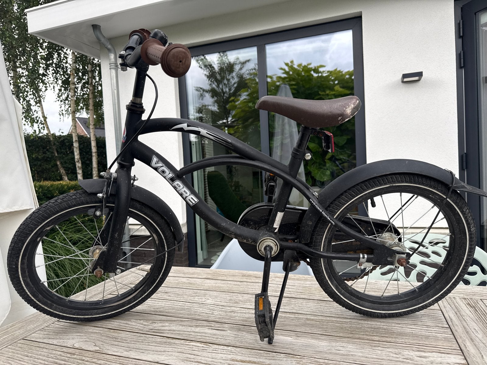 Volare Cruiser zwart 16 inch - (Crank defect), Ophalen, Gebruikt, Terugtraprem, 16 tot 20 inch