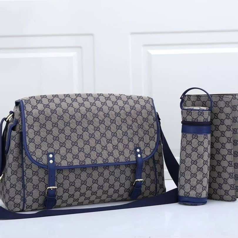 Nieuw!!! Gucci luiertas met fleshouder en verschoonmat, Gucci, Nieuw, Flessenhouder, Meerkleurig