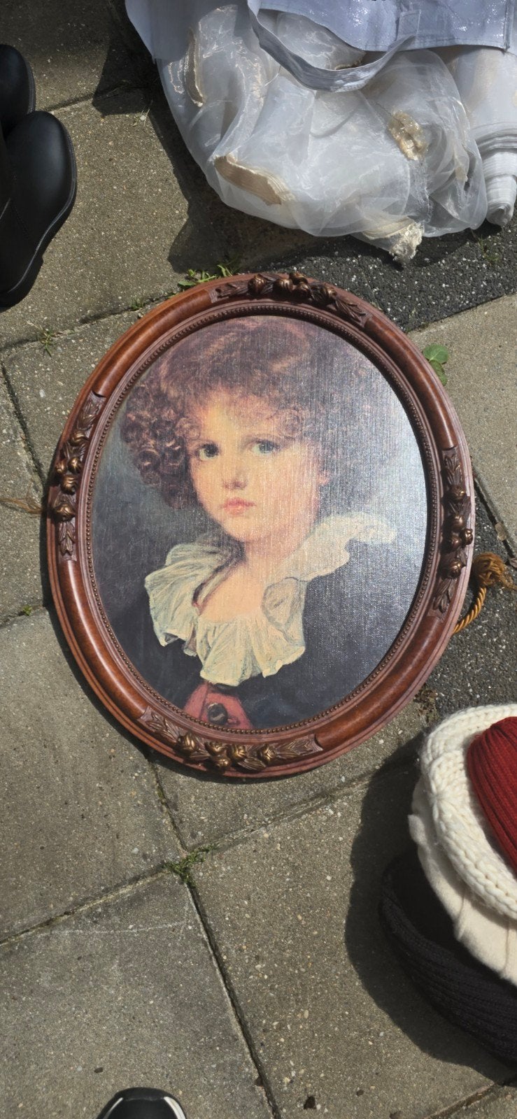 Ouderwets schilderij, Ophalen, Zo goed als nieuw, Hout