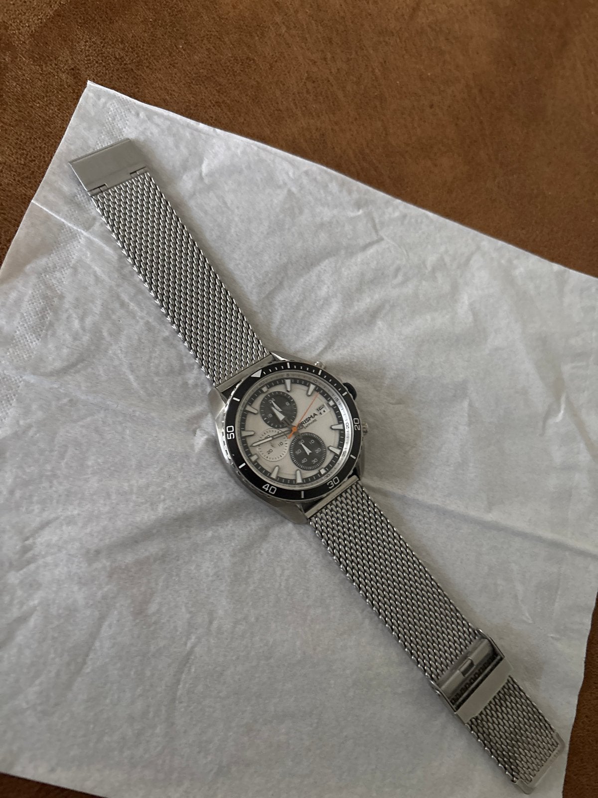 Prisma P.1325 Herenhorloge - Zo goed als nieuw, Overige merken, Gebruikt, Staal, Polshorloge