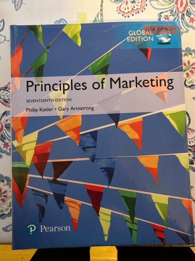 Principles of Marketing - Global Edition (17e editie), Ophalen of Verzenden, Zo goed als nieuw, Economie en Marketing