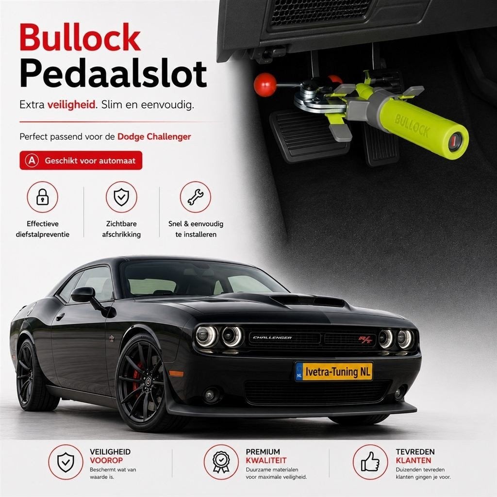 Pedaalslot Dodge Challenger | AUTOMAAT, Auto diversen, Ophalen of Verzenden, Info@ivetra-tuning.nl | www.ivetra-tuning.nl, Ivetra-Tuning NL