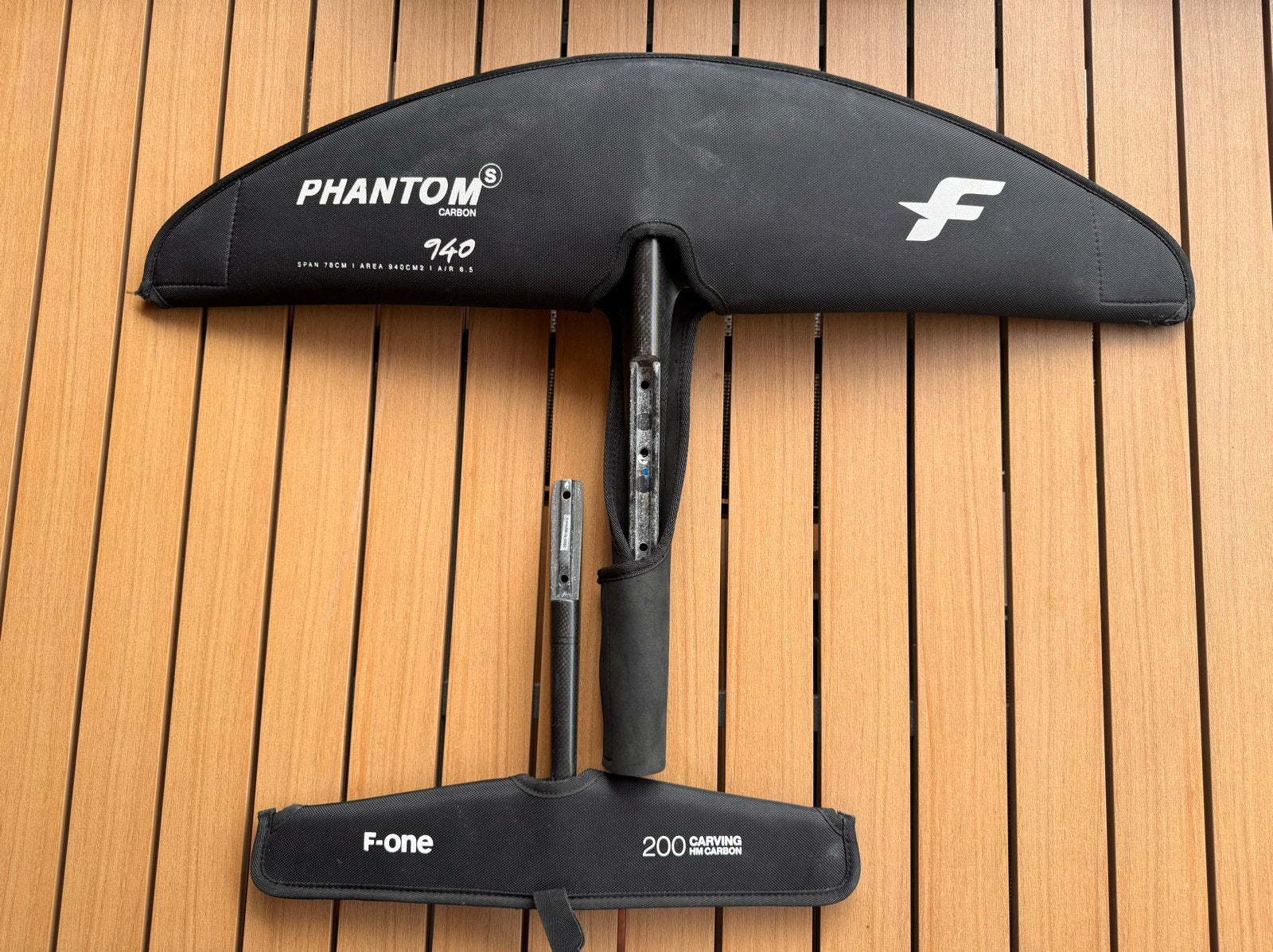 F-One Phantom Carbon 940 S Hydrofoil  200 Carving Stabilizer, Watersport en Boten, Wingsurfen, Ophalen of Verzenden, Gebruikt
