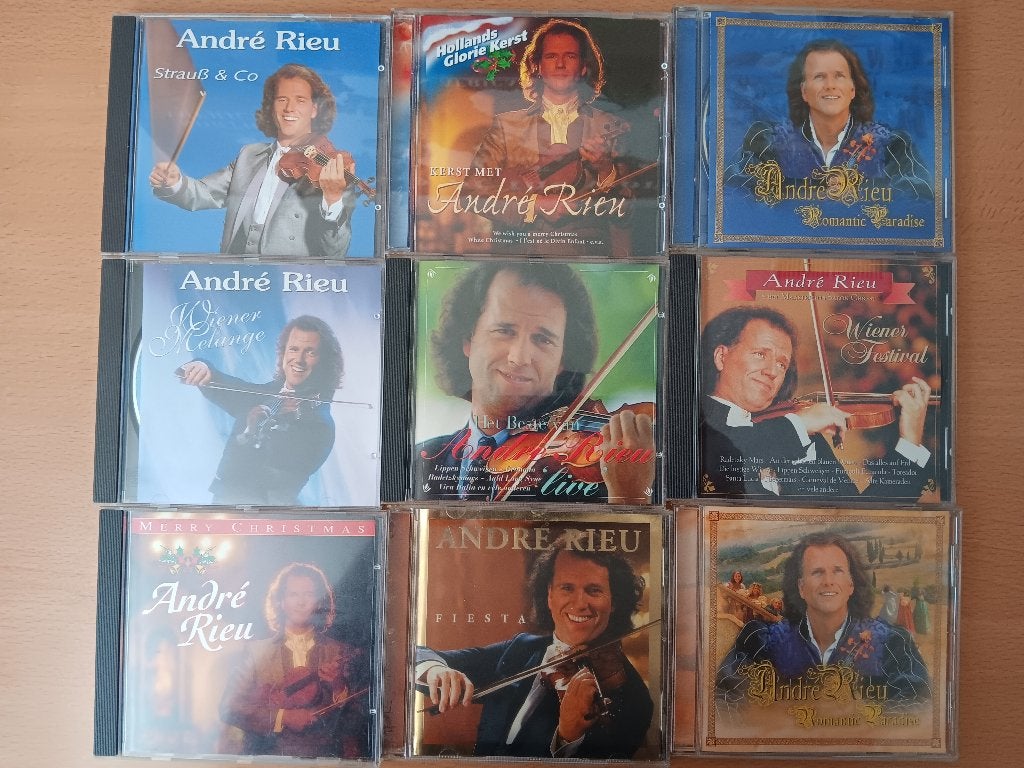 9 zeer mooie originele CD's van André Rieu, Ophalen, Gebruikt