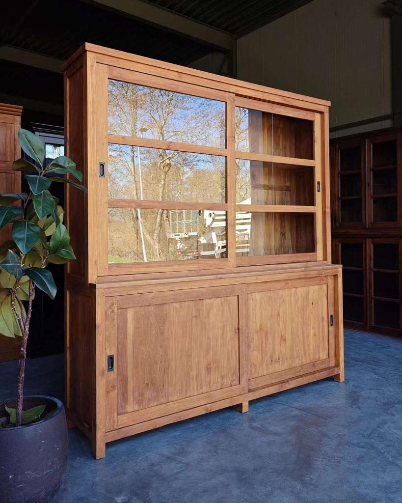 Schoolkast | Buffetkast gemaakt van teakhout | Teak #3369, Niet ingevuld, 200 cm of meer, Niet ingevuld, Ophalen of Verzenden