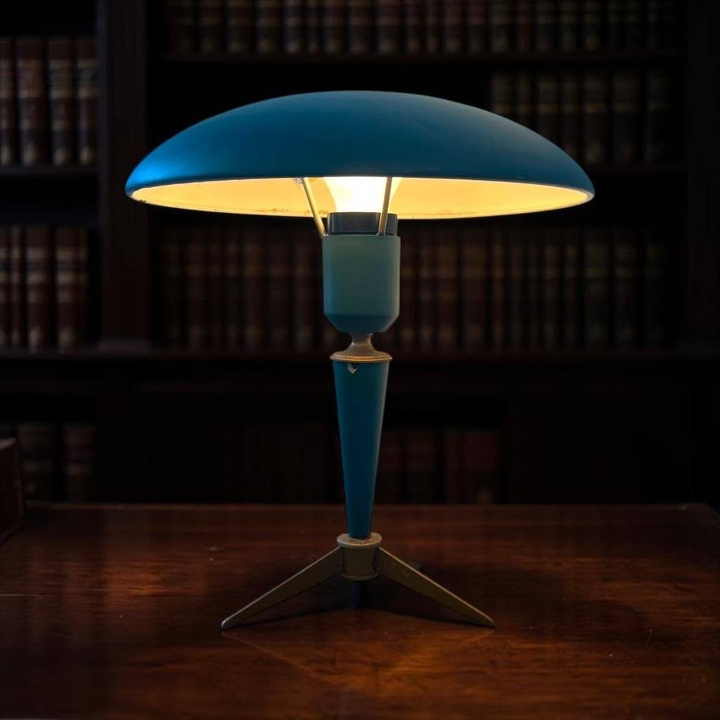 Vintage BIJOU tafellamp / desk lamp Louis Kalff Philips, Ophalen