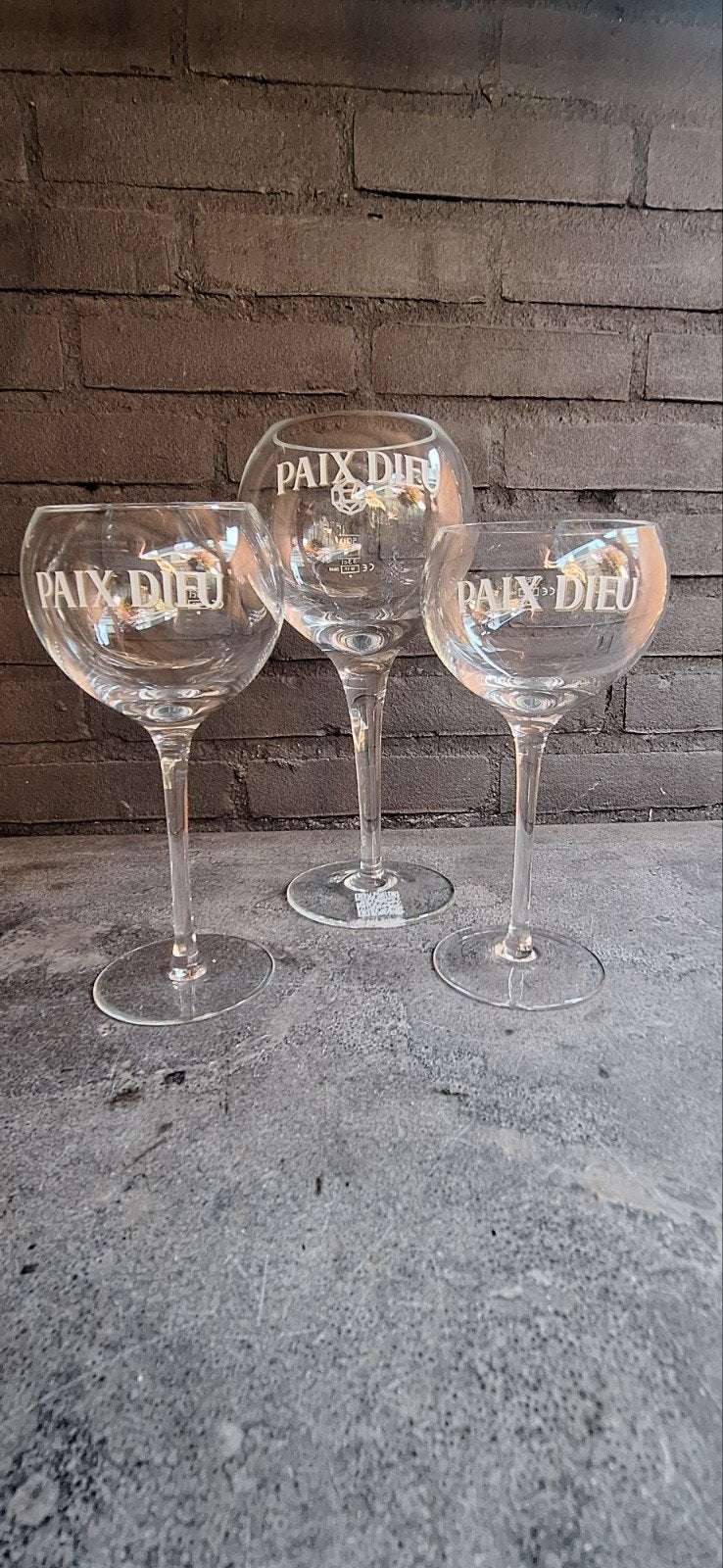 Paix Dieu bierglazen 50 cl en 2x 25 cl., Ophalen of Verzenden, Nieuw