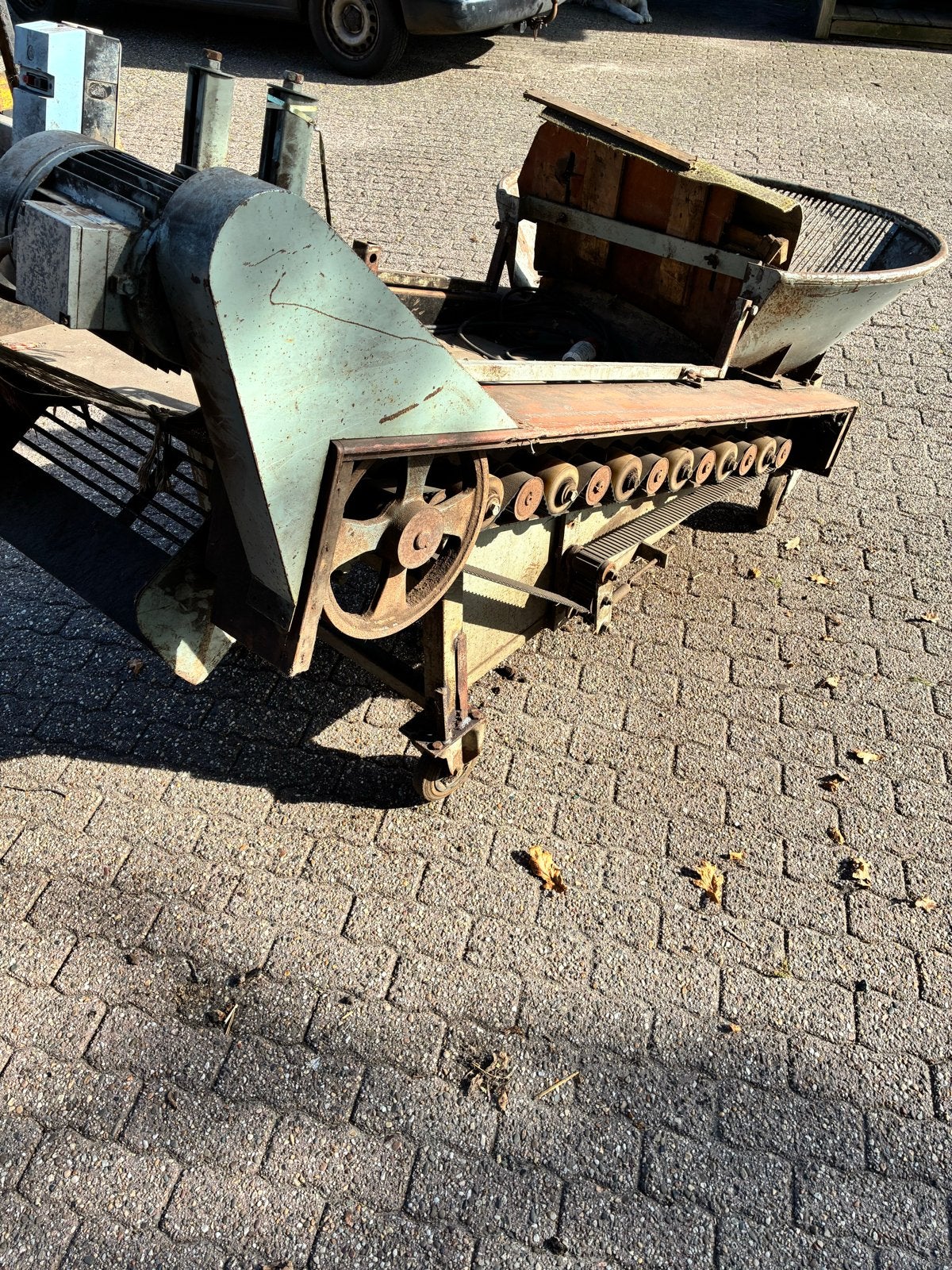 Oude aardappel poetsmachine - Werkt prima, t.e.a.b., Ophalen, Akkerbouw, Aardappeltechniek