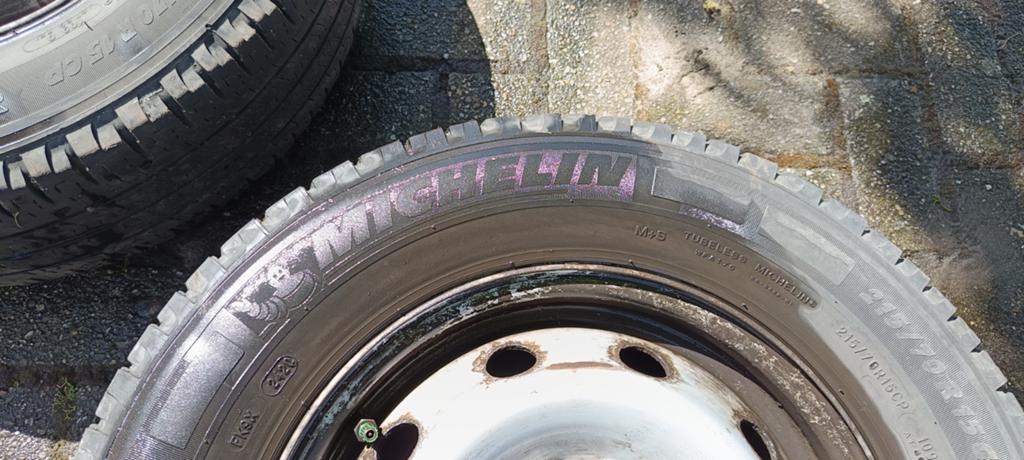 Michelin band voor fiat ducato 215/70R15CP 109Q, Ophalen, Gebruikt