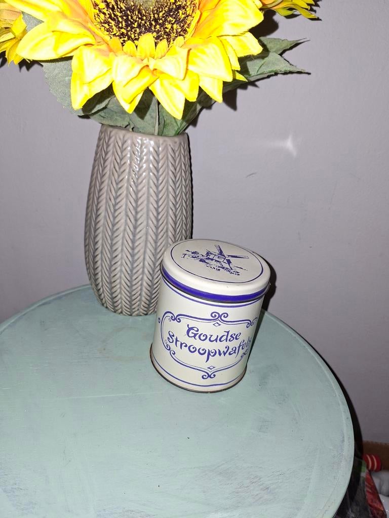 Vintage Goudse Stroopwafel blik., Ophalen of Verzenden, Overige