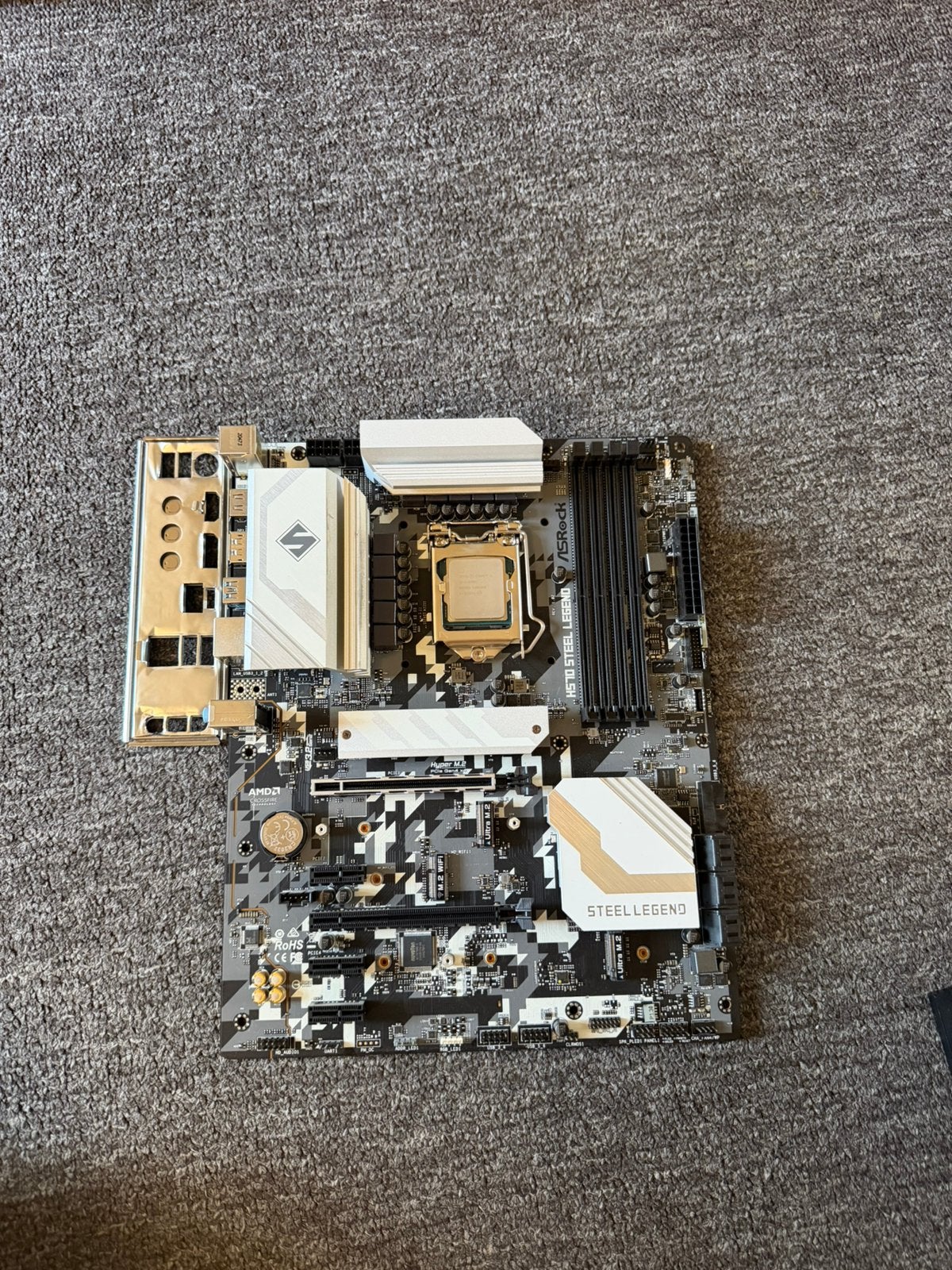 ASRock H570 steel legend met i5-11600K ~ Defect!, Ophalen of Verzenden, Zo goed als nieuw, Intel, DDR4