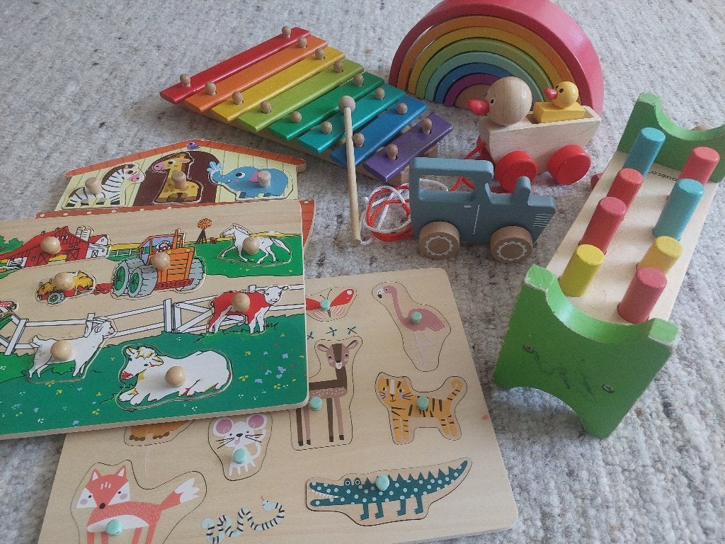 Houten speelgoed, Kinderen en Baby's, Speelgoed | Houten speelgoed, Ophalen, Gebruikt, Overige typen