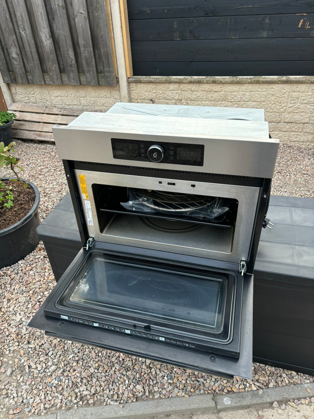 Whirpool inbouw combi-oven/magnetron, Ophalen, 45 tot 50 cm, Whirlpool, Gebruikt